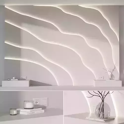 Modern Headboard with light