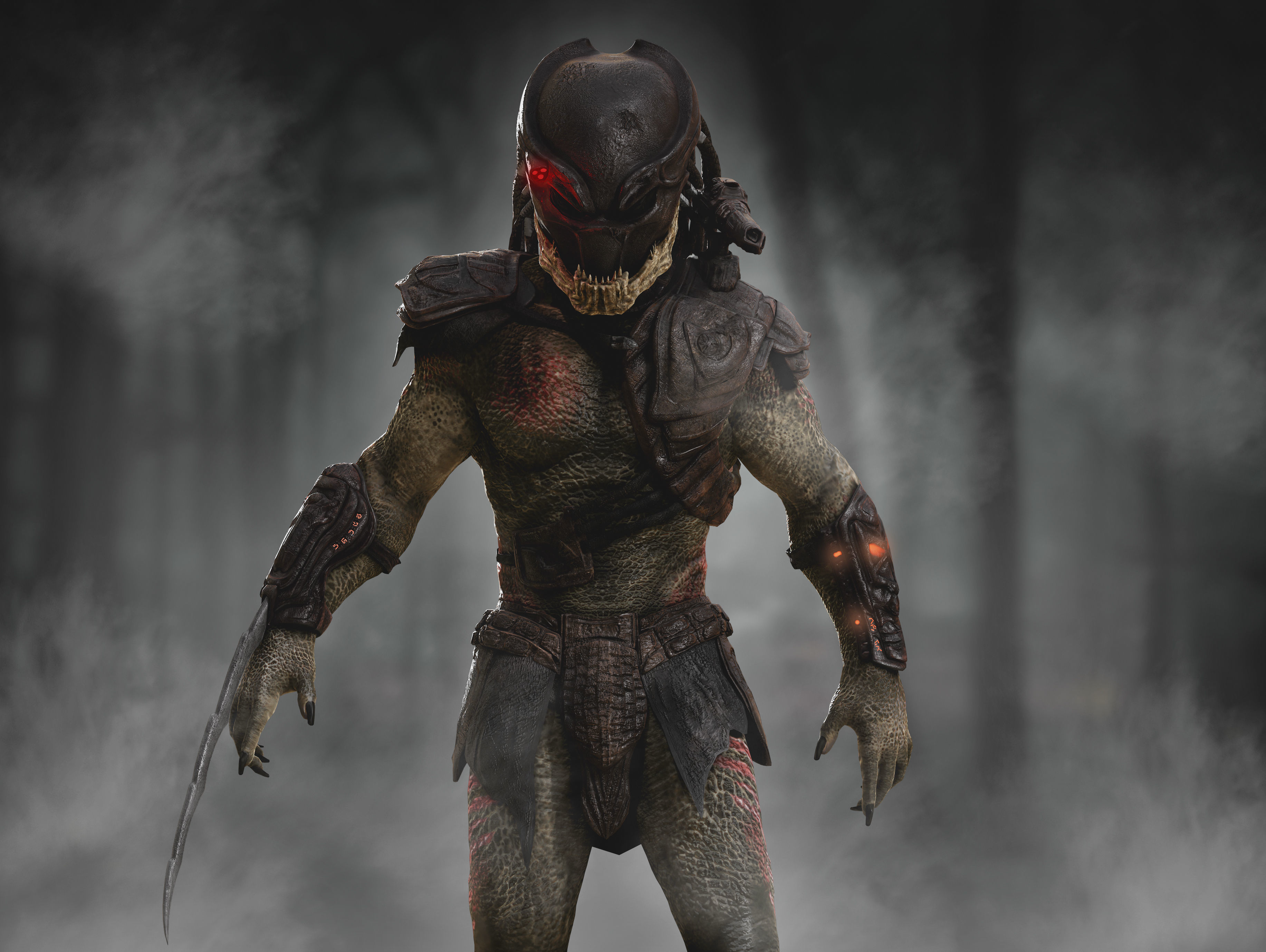 Predator Berserker Low-poly 3D model_2