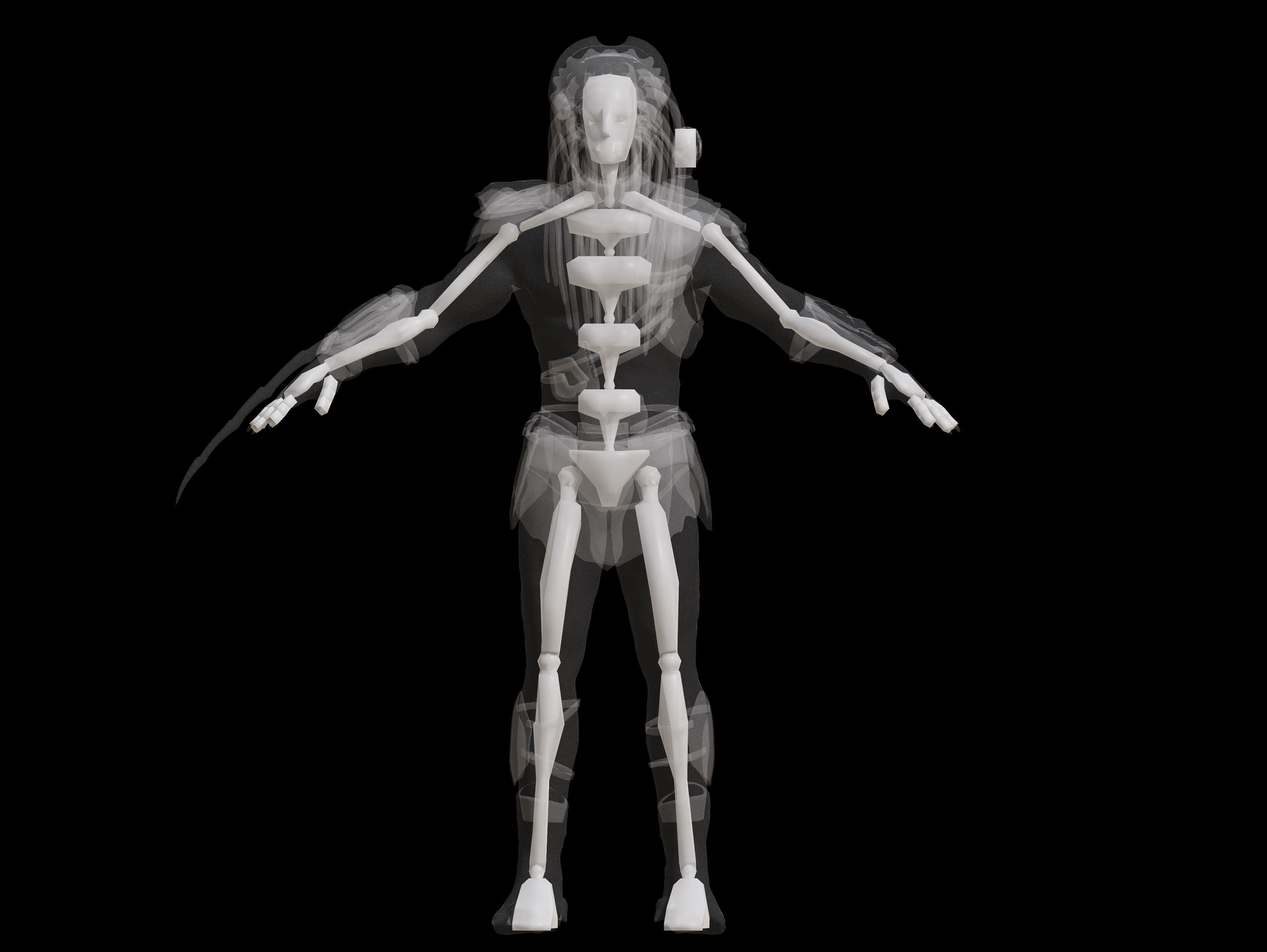 Predator Berserker Low-poly 3D model_8