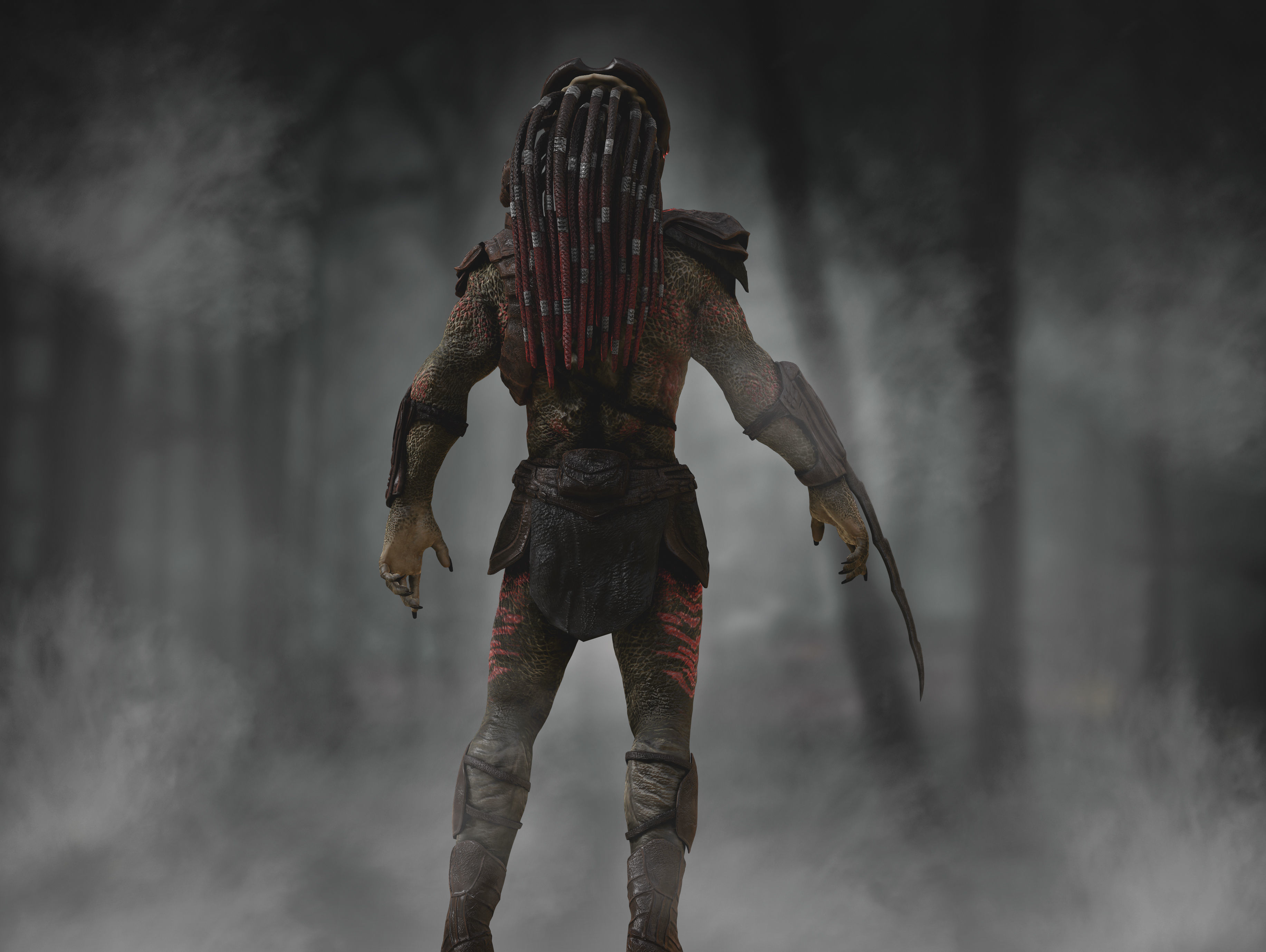 Predator Berserker Low-poly 3D model_4