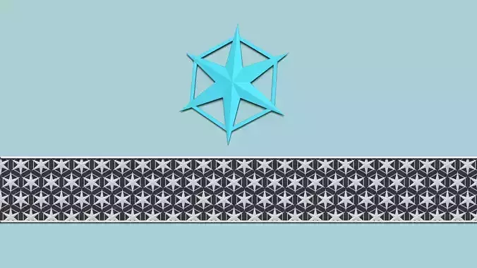 Hexagonal Wall Panel A16 Star - Interior Design Decoration