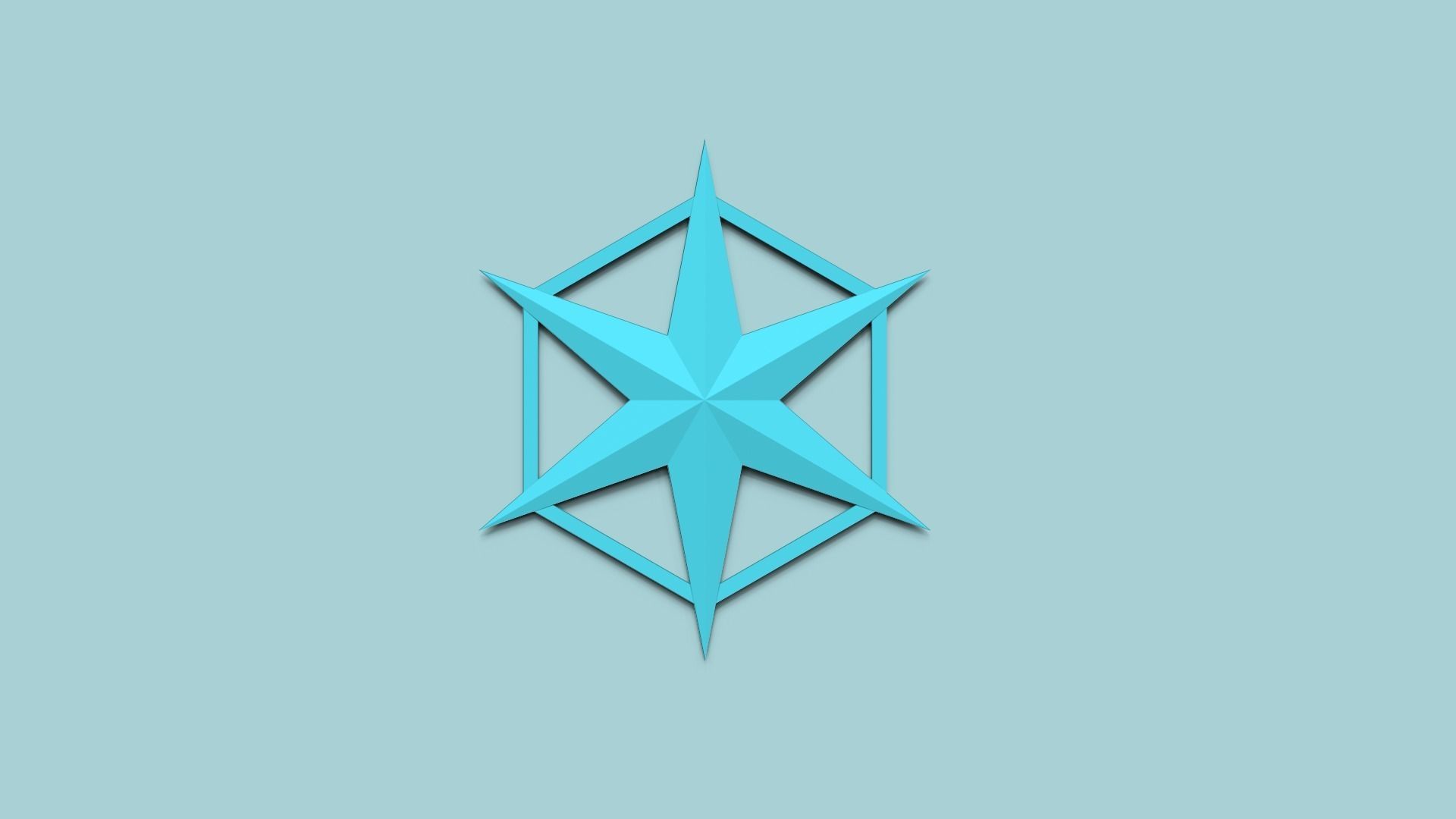 Hexagonal Wall Panel A16 Star - Interior Design Decoration 3D print model_2