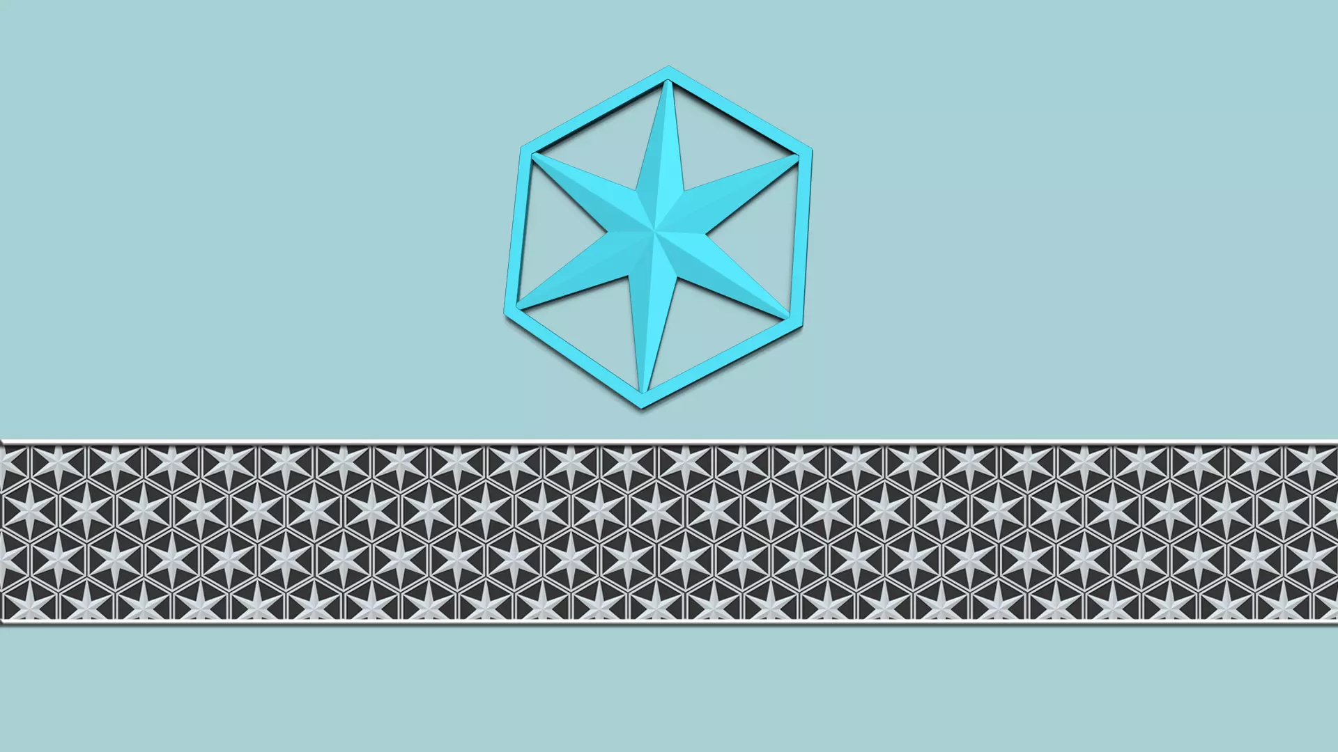 Hexagonal Wall Panel A18 Star - Interior Design Decoration 3D print model_0