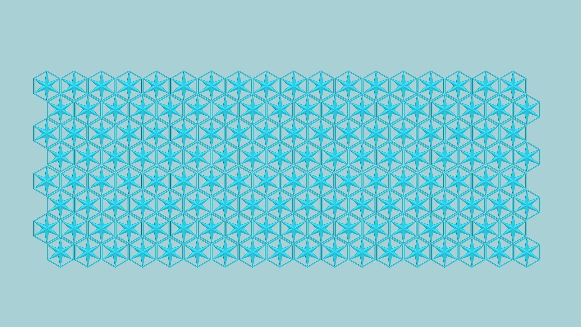 Hexagonal Wall Panel A18 Star - Interior Design Decoration 3D print model_9