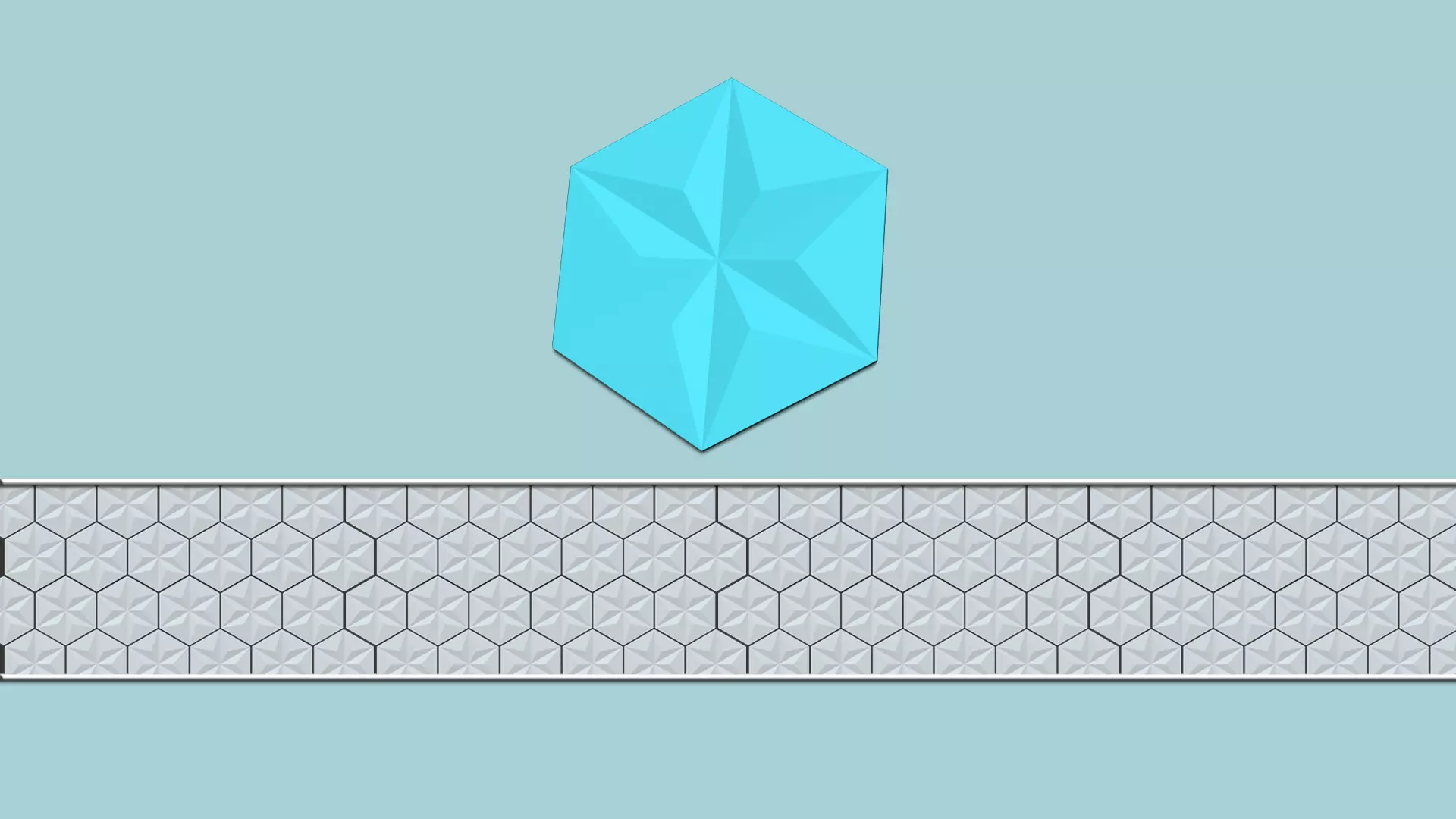 Hexagonal Wall Panel A20 Star - Interior Design Decoration 3D print model_0