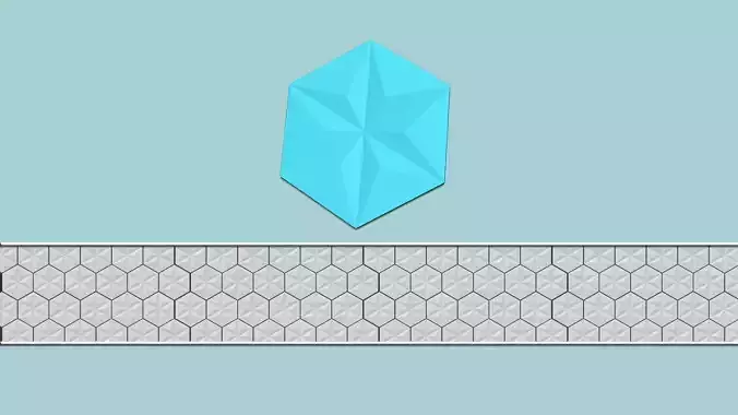 Hexagonal Wall Panel A20 Star - Interior Design Decoration