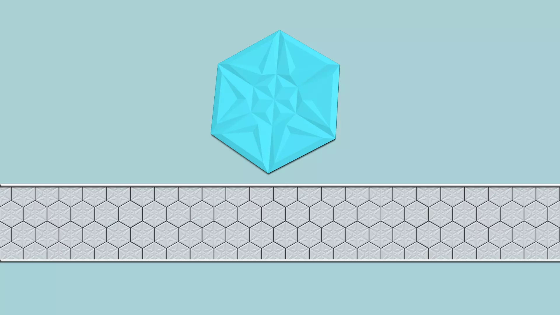 Hexagonal Wall Panel A21 Star - Interior Design Decoration 3D print model_0