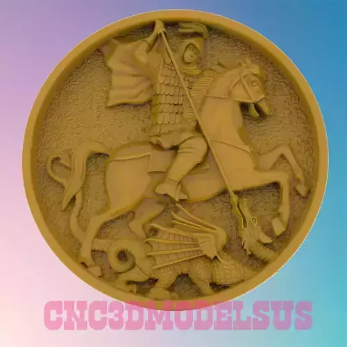 Dragon Warrior King 3D MODEL STL FILE FOR CNC ROUTER LASER