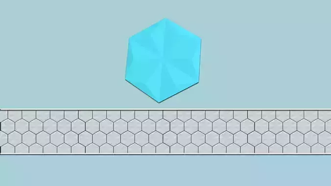 Hexagonal Wall Panel A23 Star - Interior Design Decoration