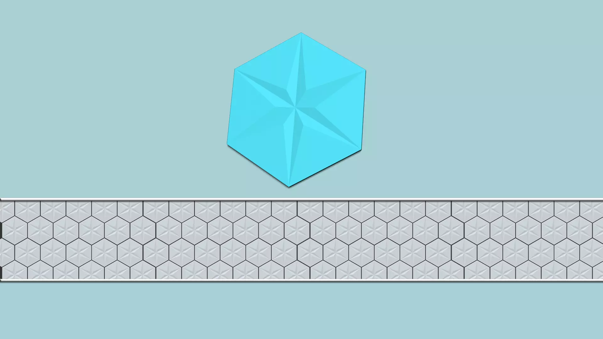 Hexagonal Wall Panel A24 Star - Interior Design Decoration 3D print model_0