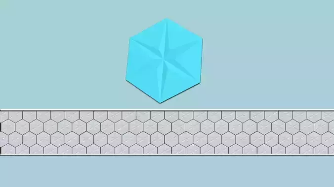 Hexagonal Wall Panel A24 Star - Interior Design Decoration