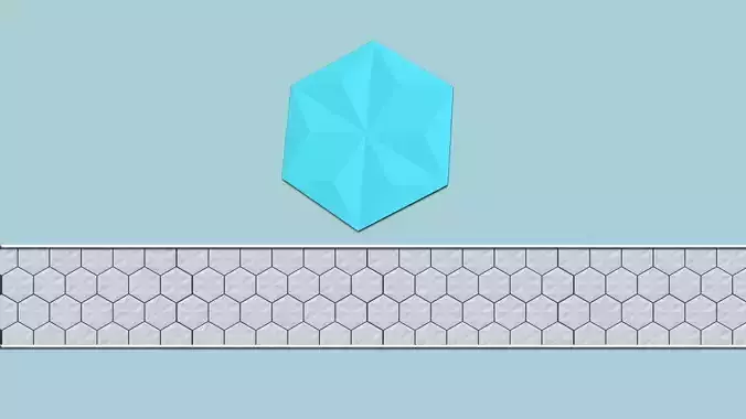 Hexagonal Wall Panel A25 Star - Interior Design Decoration