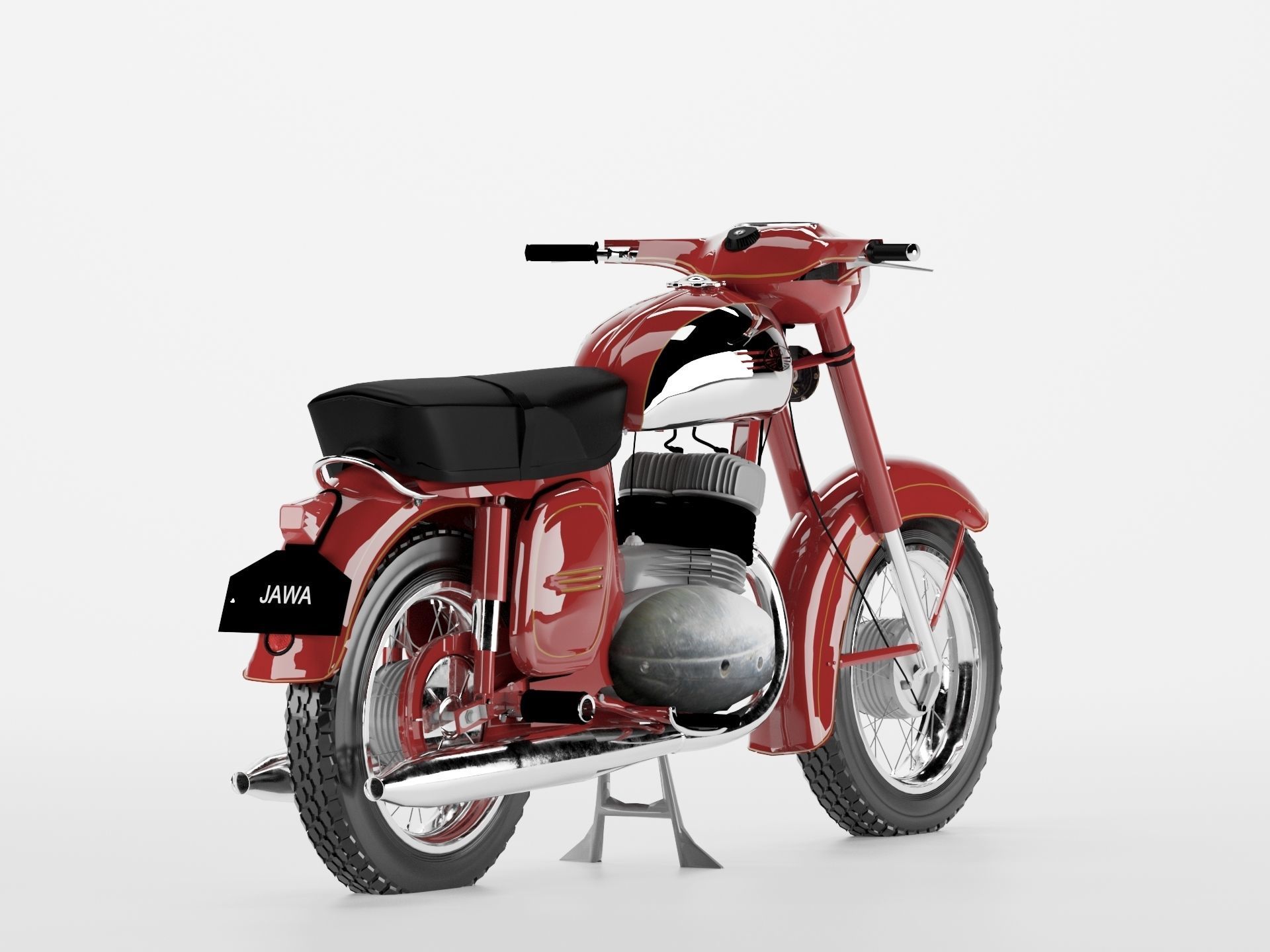Motorcycle Jawa 360 3D model_1