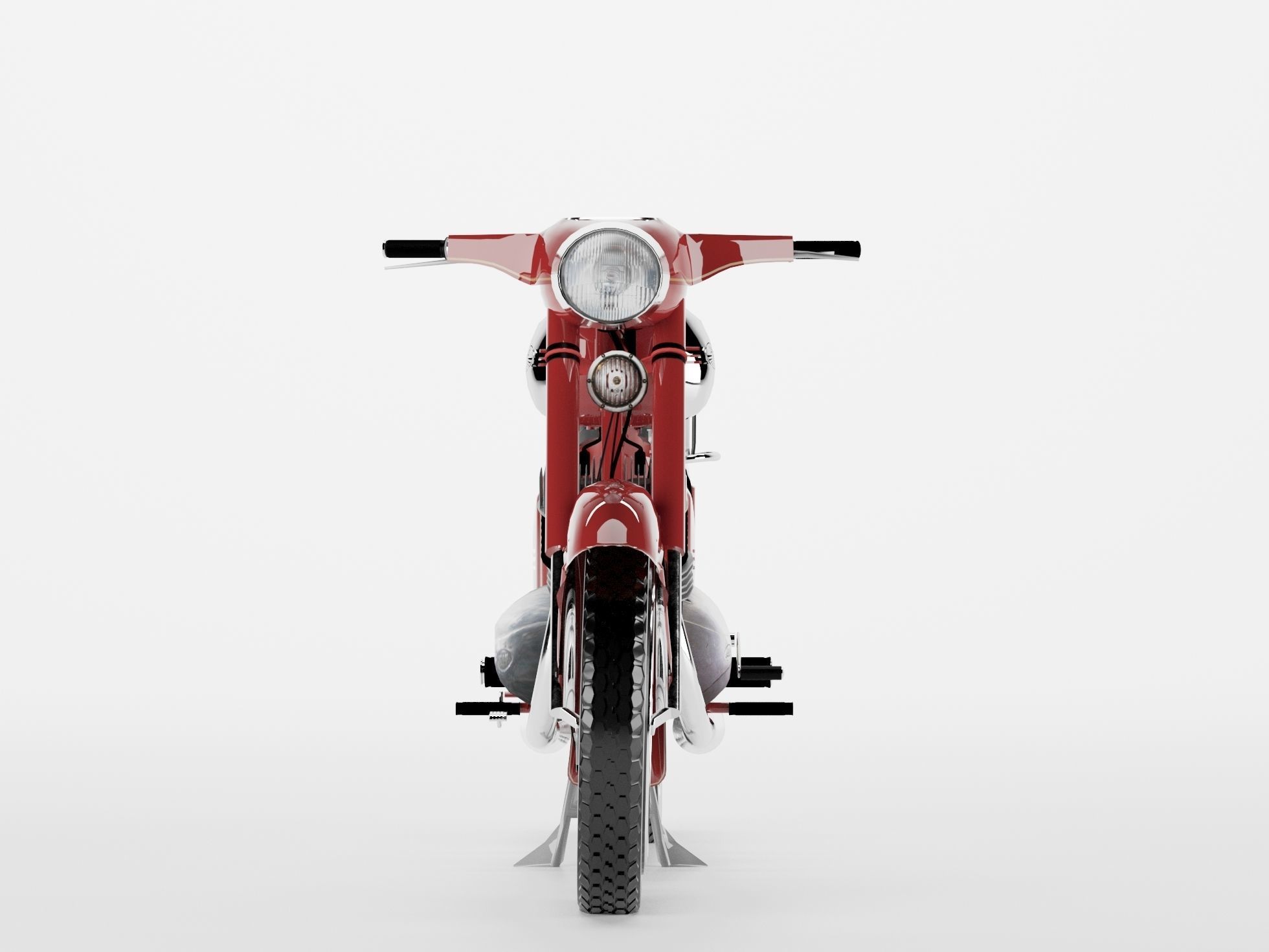 Motorcycle Jawa 360 3D model_4