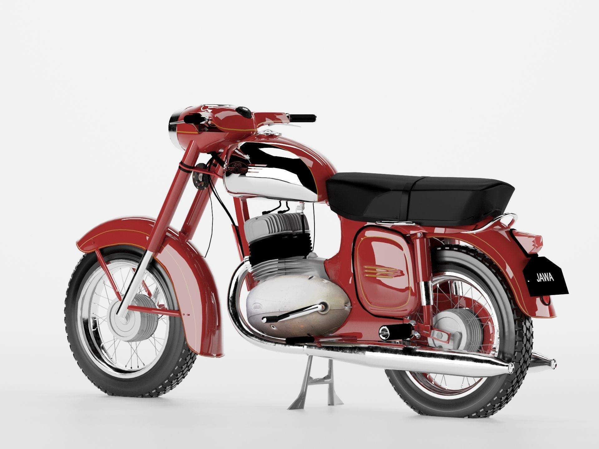 Motorcycle Jawa 360 3D model_5