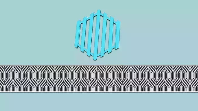 Hexagonal Wall Panel A27 Stripes - Interior Design Decoration