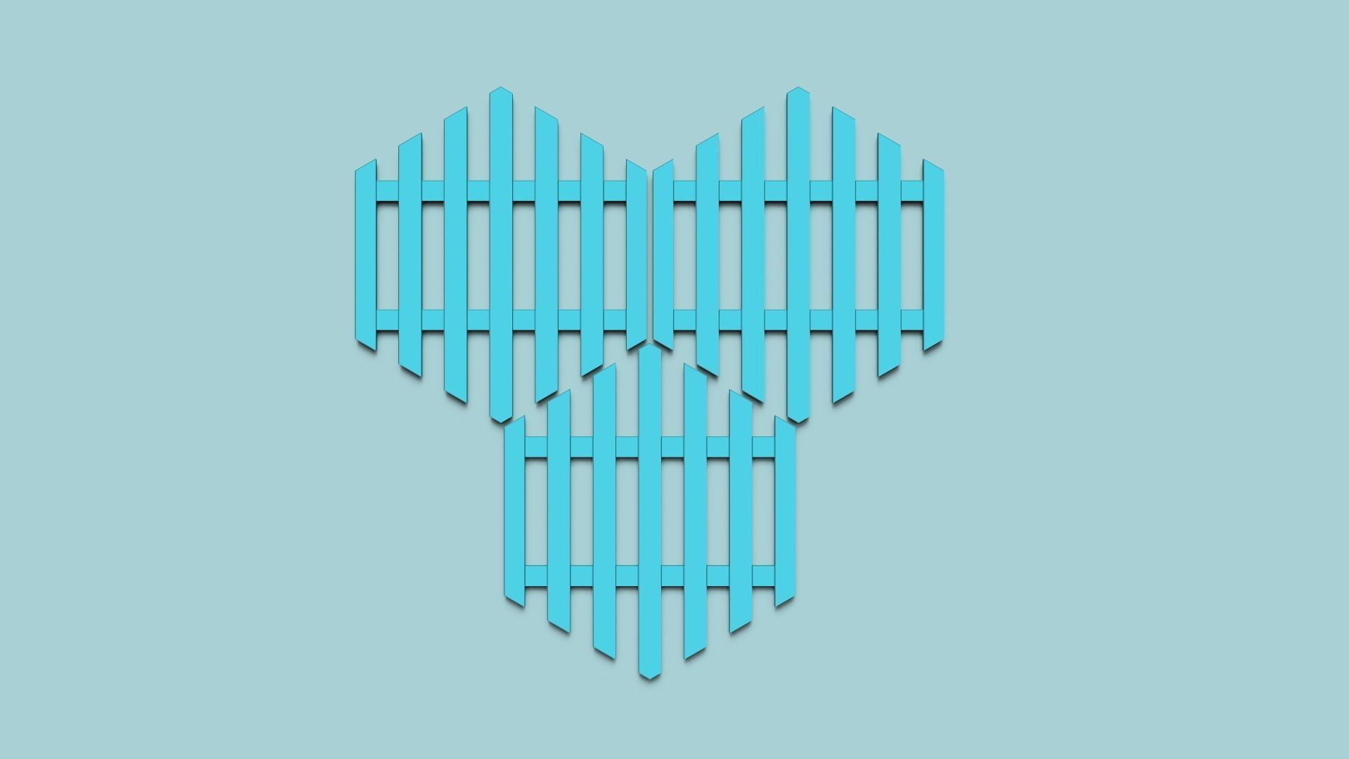 Hexagonal Wall Panel A28 Stripes - Interior Design Decoration 3D print model_4