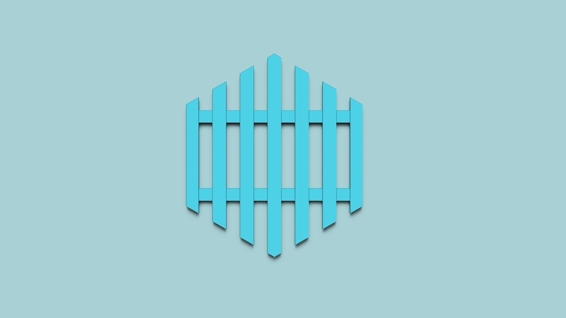 Hexagonal Wall Panel A28 Stripes - Interior Design Decoration 3D print model_2