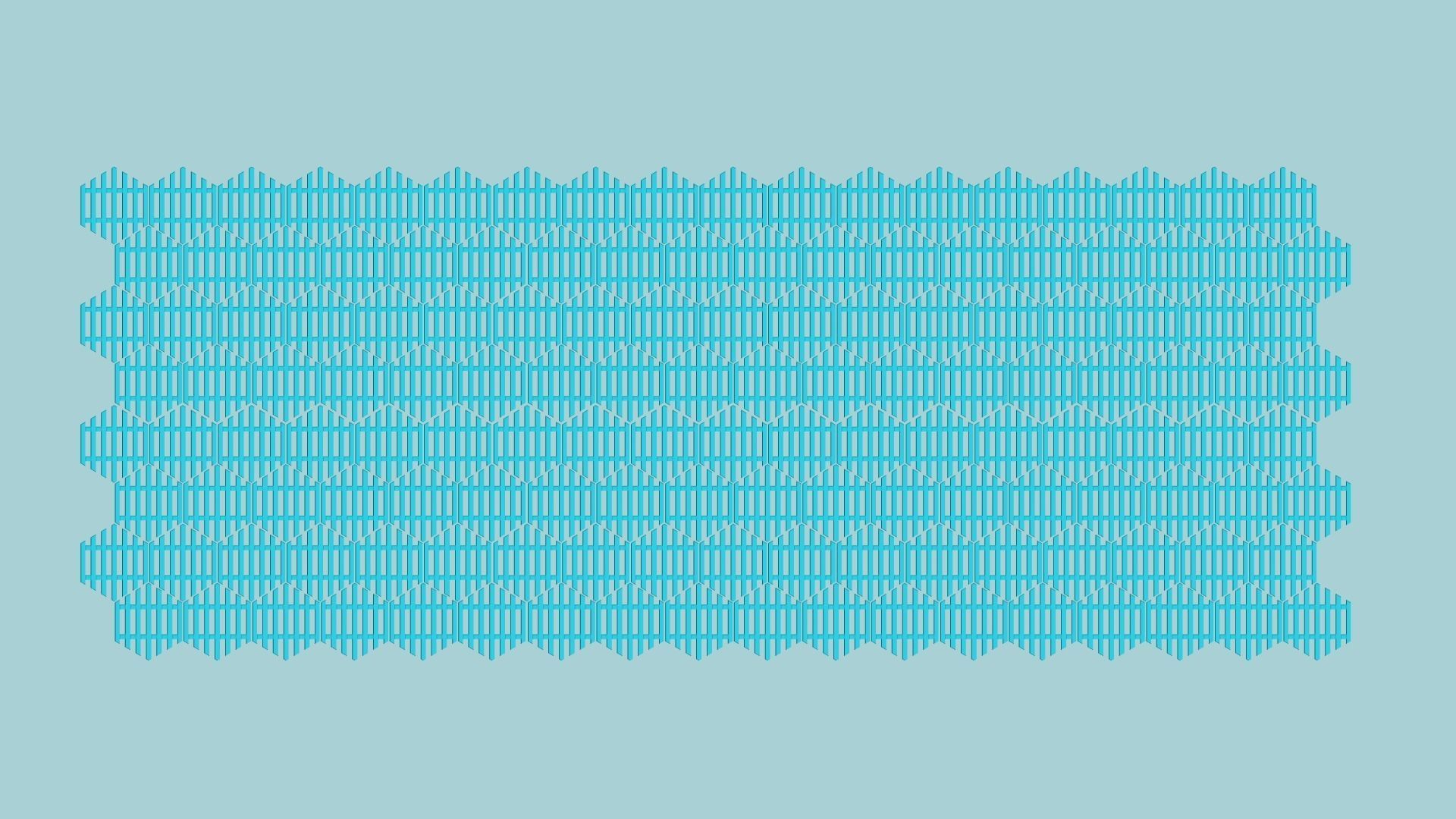 Hexagonal Wall Panel A28 Stripes - Interior Design Decoration 3D print model_9