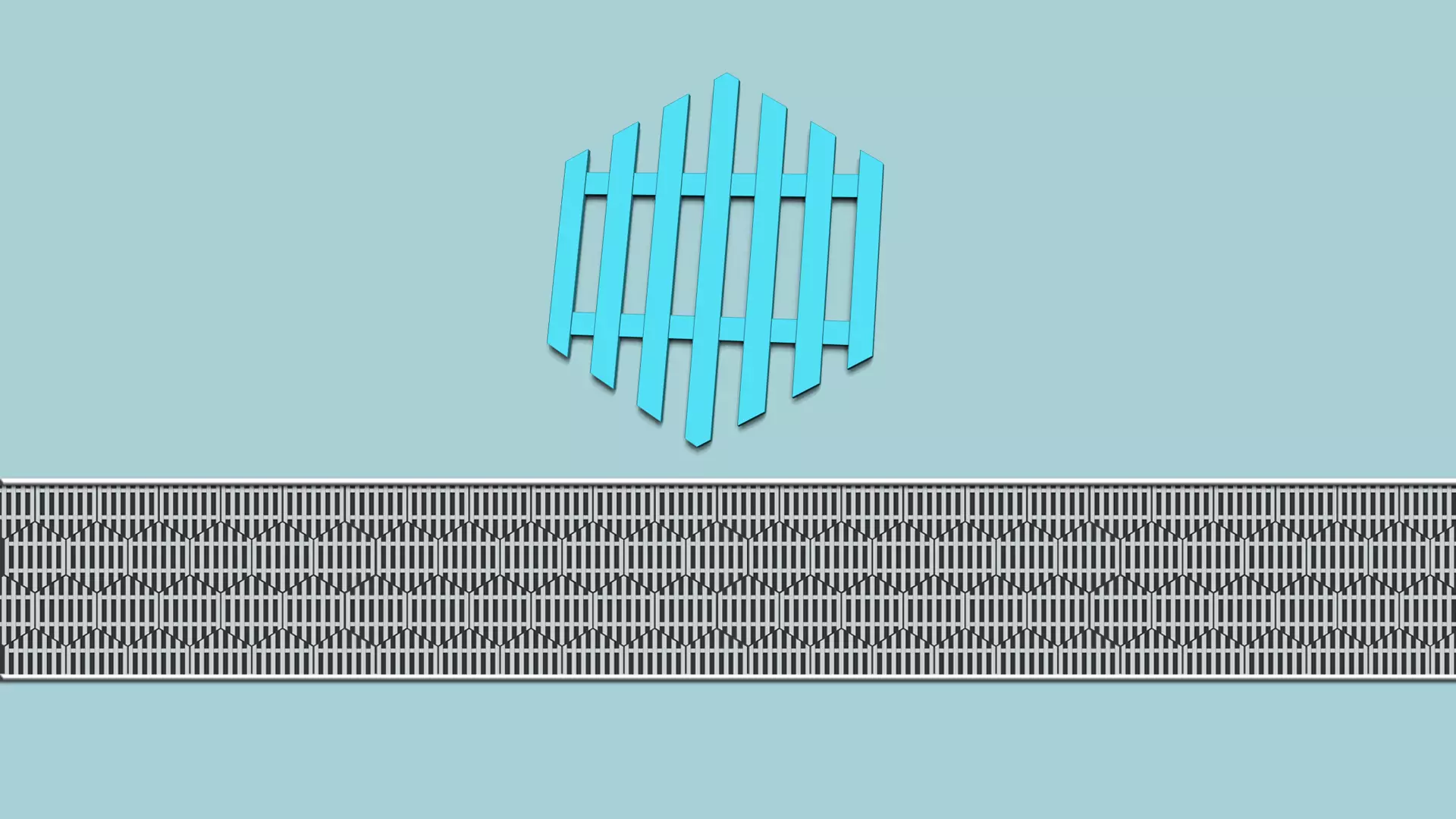 Hexagonal Wall Panel A28 Stripes - Interior Design Decoration 3D print model_0