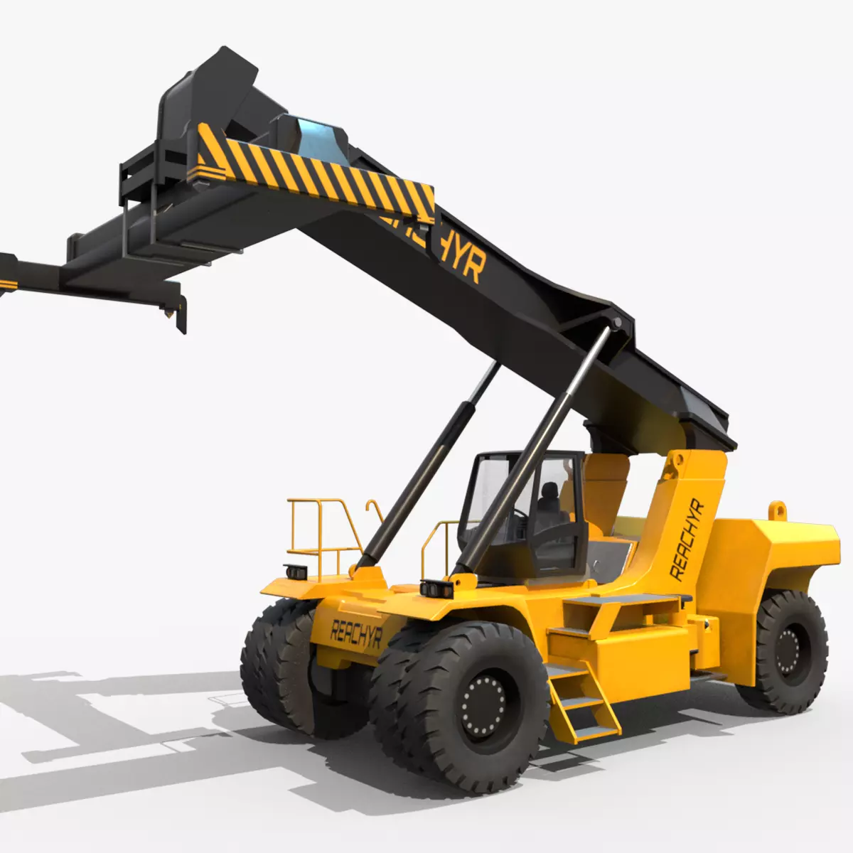 Reach Stacker Low-poly 3D model_0