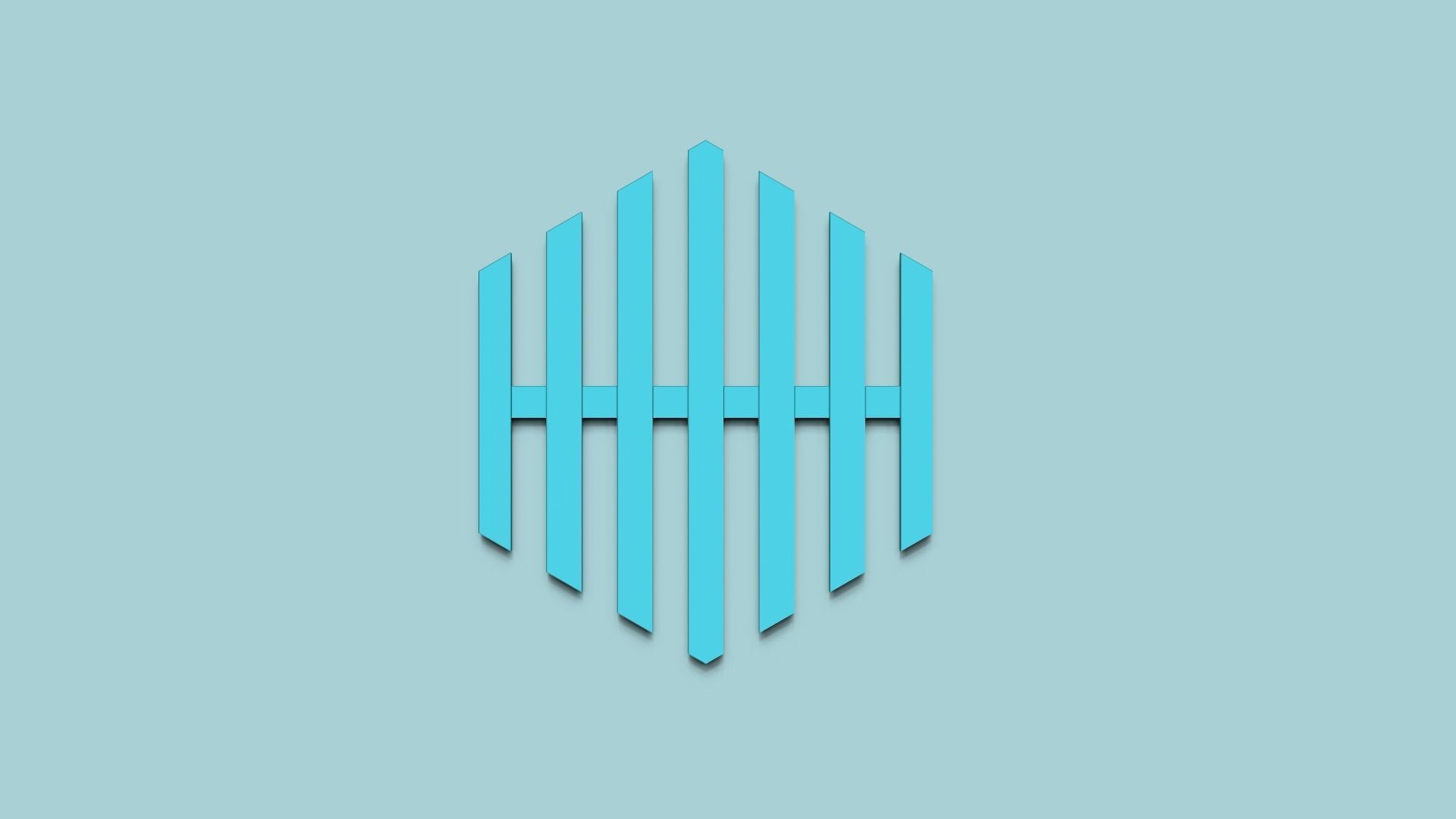 Hexagonal Wall Panel A29 Stripes - Interior Design Decoration 3D print model_2