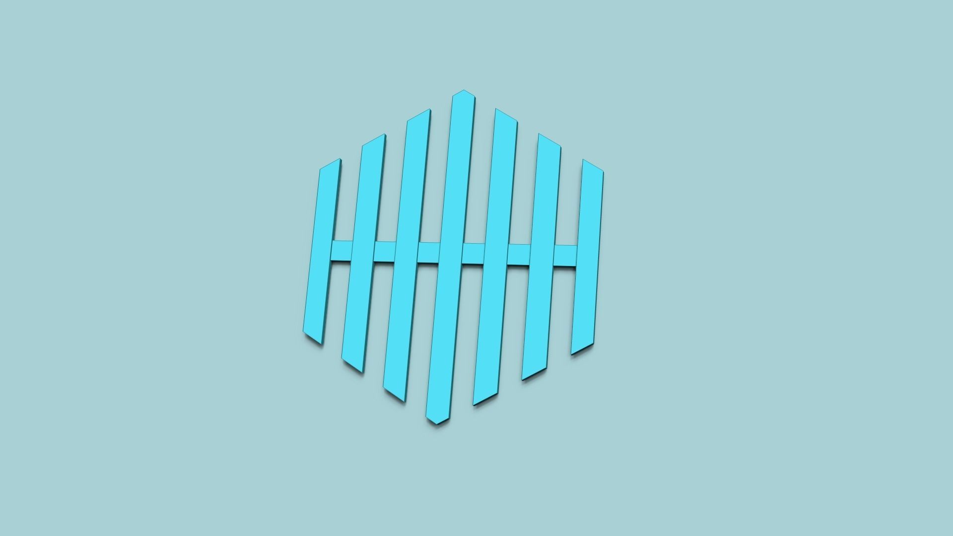 Hexagonal Wall Panel A29 Stripes - Interior Design Decoration 3D print model_1