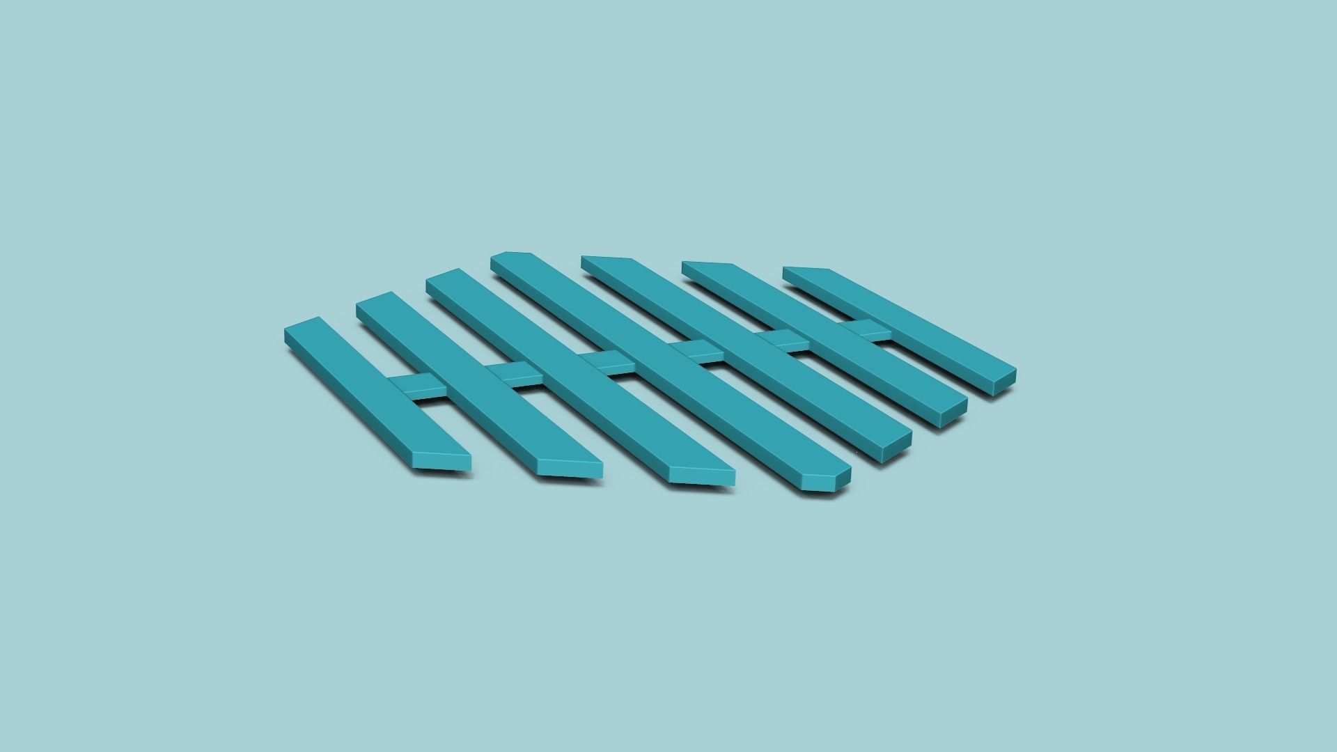 Hexagonal Wall Panel A29 Stripes - Interior Design Decoration 3D print model_3