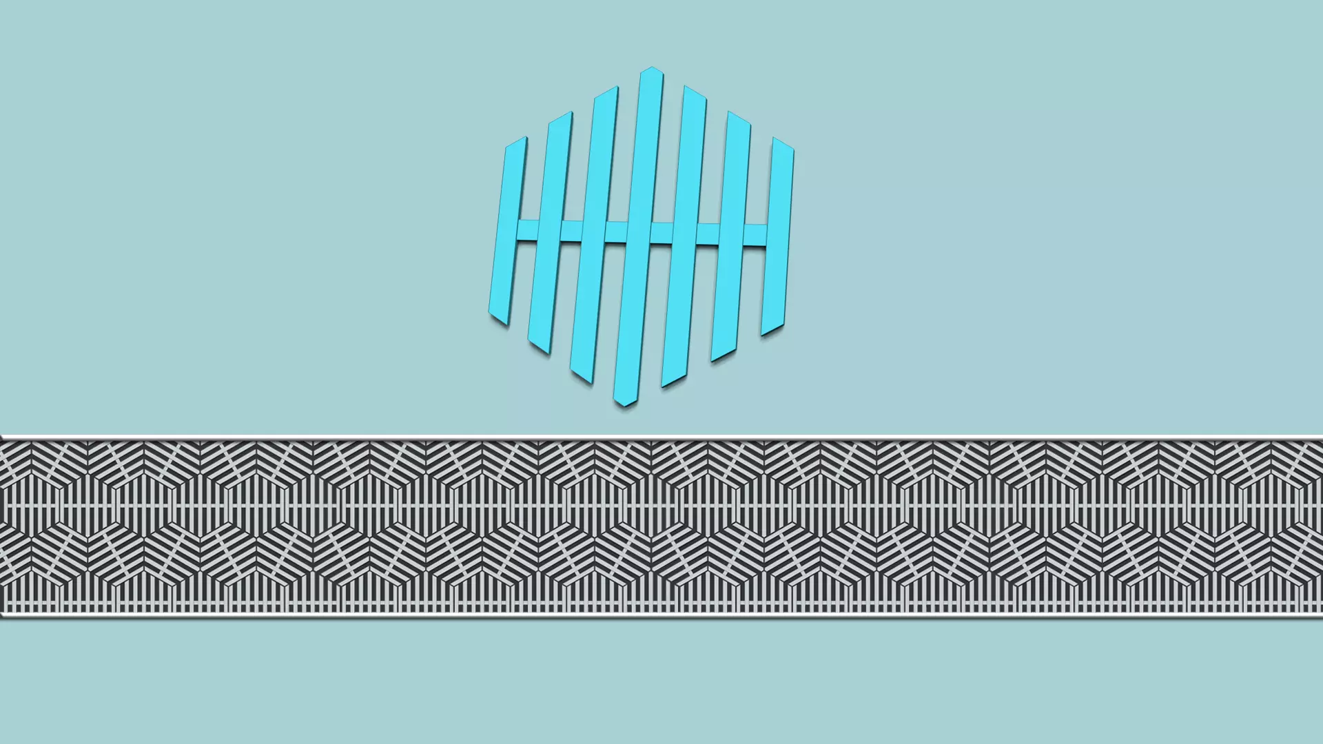 Hexagonal Wall Panel A29 Stripes - Interior Design Decoration 3D print model_0