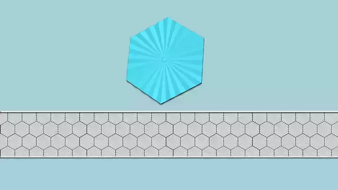 Hexagonal Wall Panel A30 Angular - Interior Design Decoration