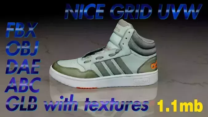 Adidas Hoops 3 Mid green Clean Scan