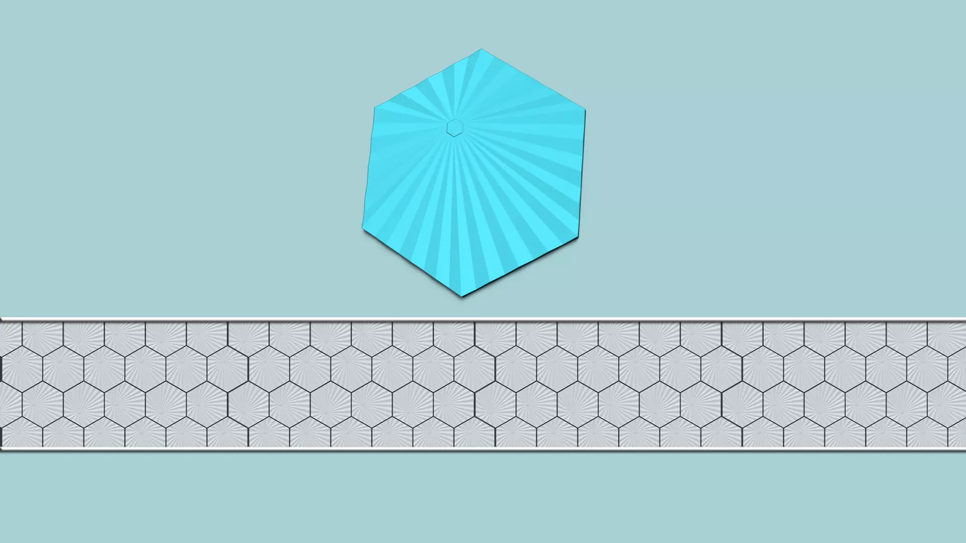 Hexagonal Wall Panel A31 Angular - Interior Design Decoration 3D print model