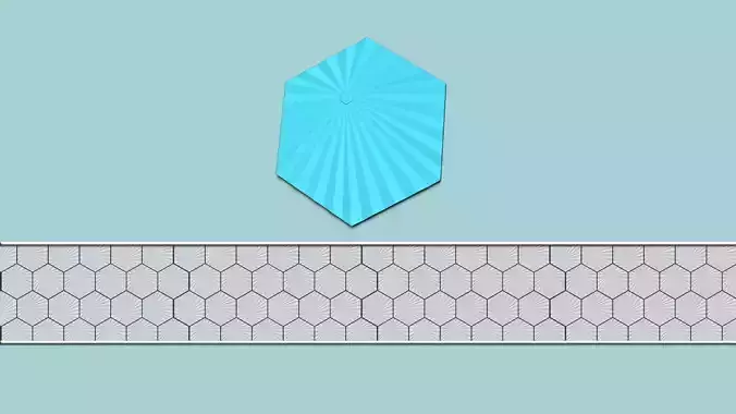 Hexagonal Wall Panel A31 Angular - Interior Design Decoration