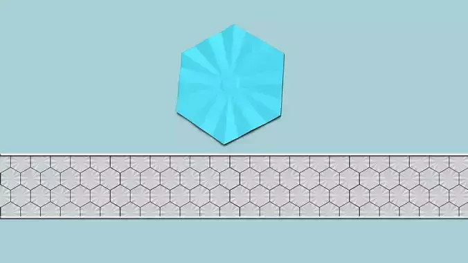 Hexagonal Wall Panel A32 Angular - Interior Design Decoration