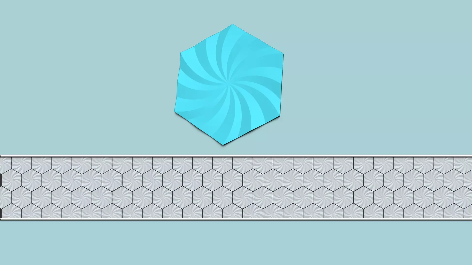 Hexagonal Wall Panel A34 Whirl - Interior Design Decoration 3D print model_0