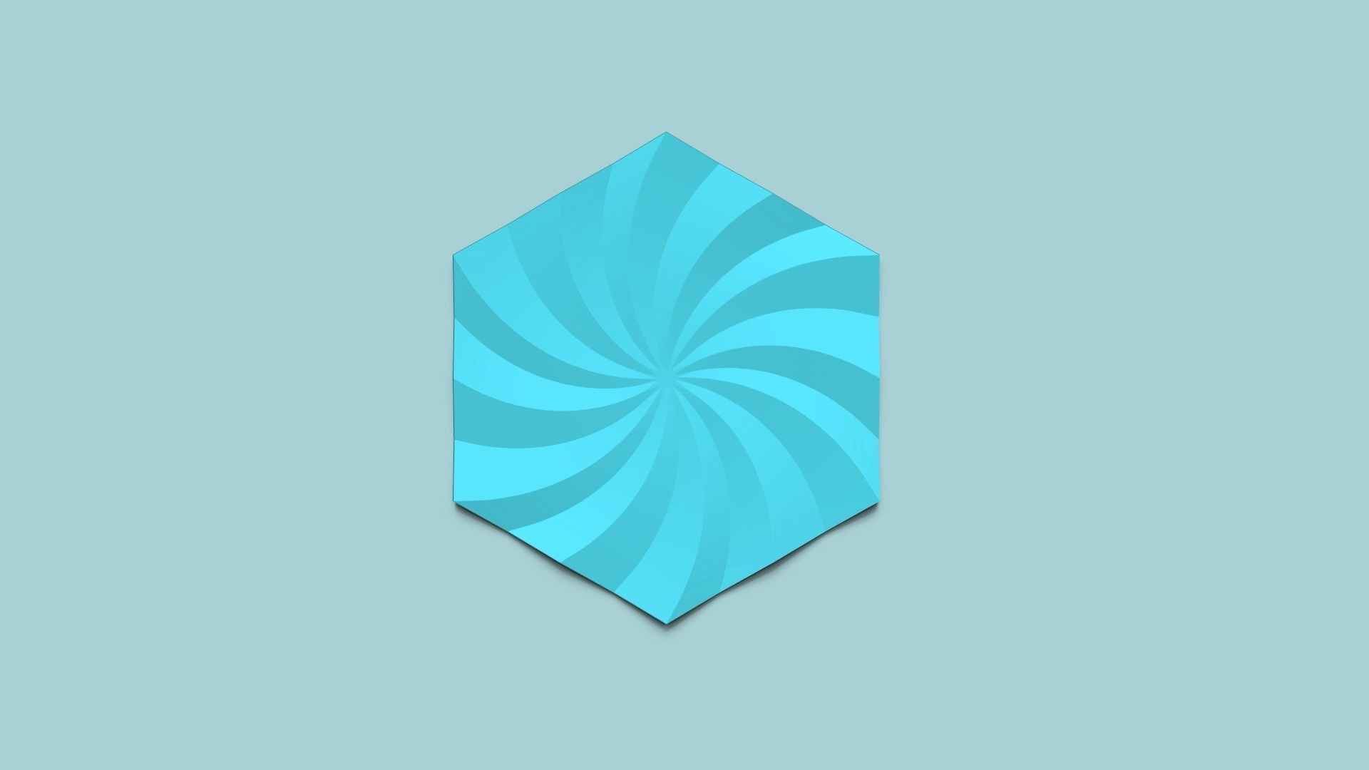 Hexagonal Wall Panel A34 Whirl - Interior Design Decoration 3D print model_2