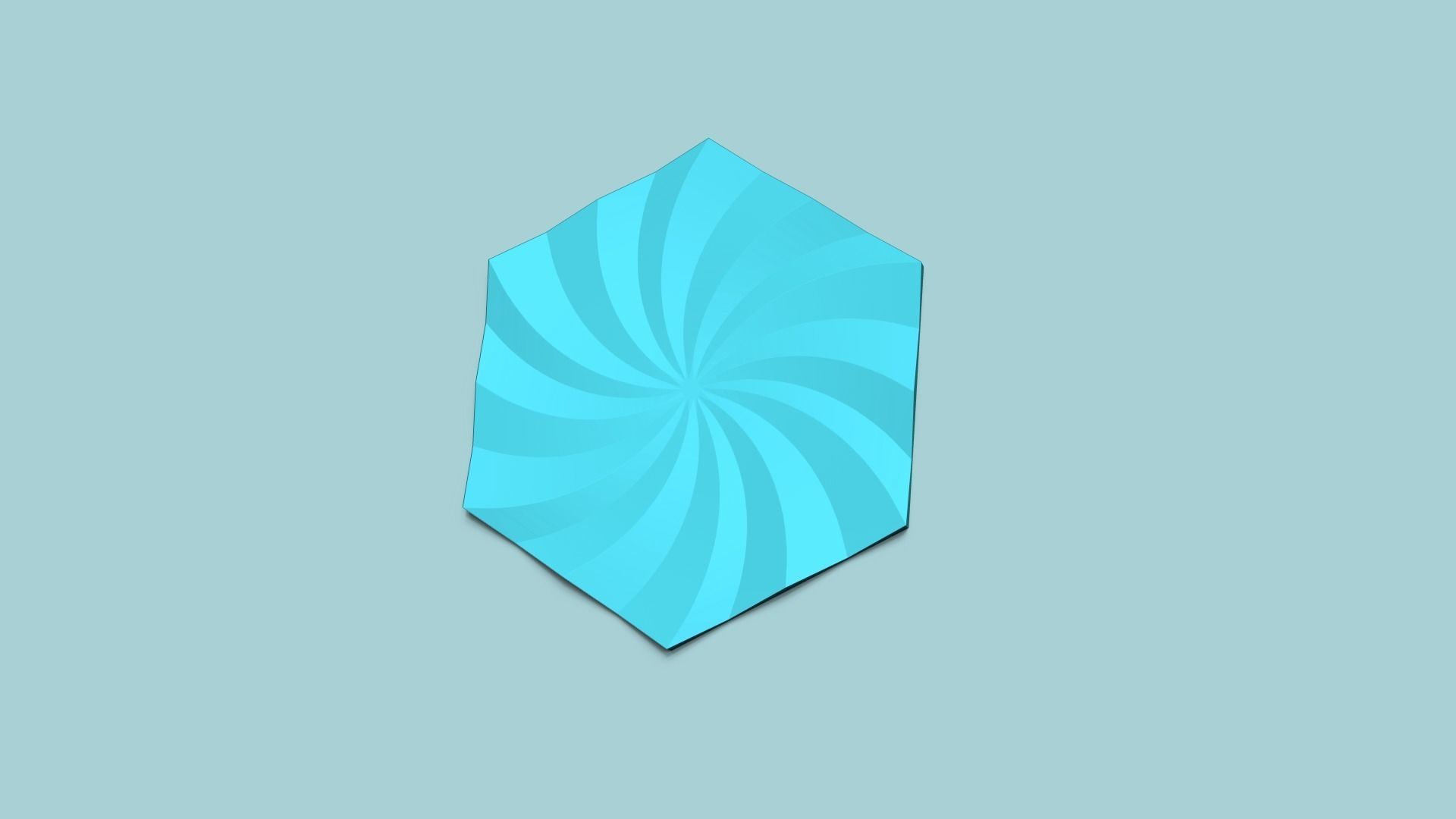 Hexagonal Wall Panel A34 Whirl - Interior Design Decoration 3D print model_1