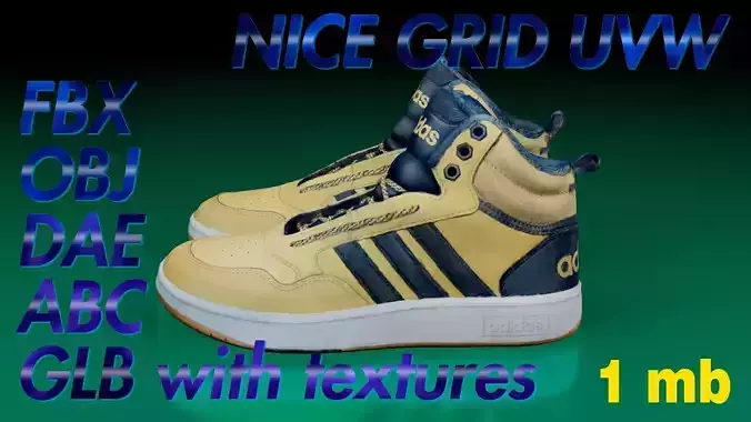 Adidas Hoops 3 Mid Shoe pair LP Game ready