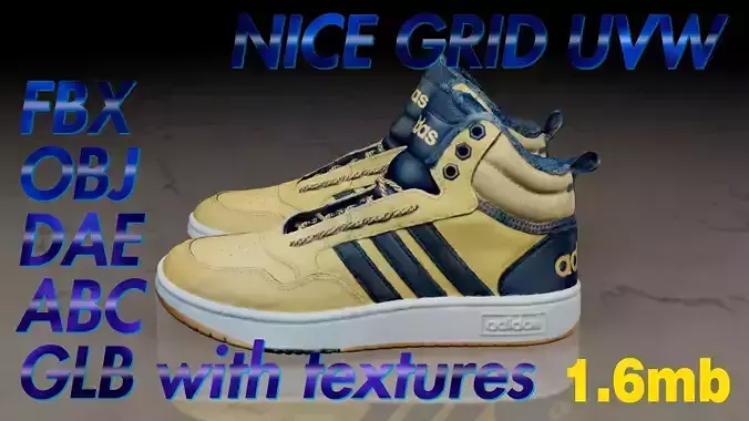 Adidas Hoops 3 Mid Shoes PAIR Clean Scan