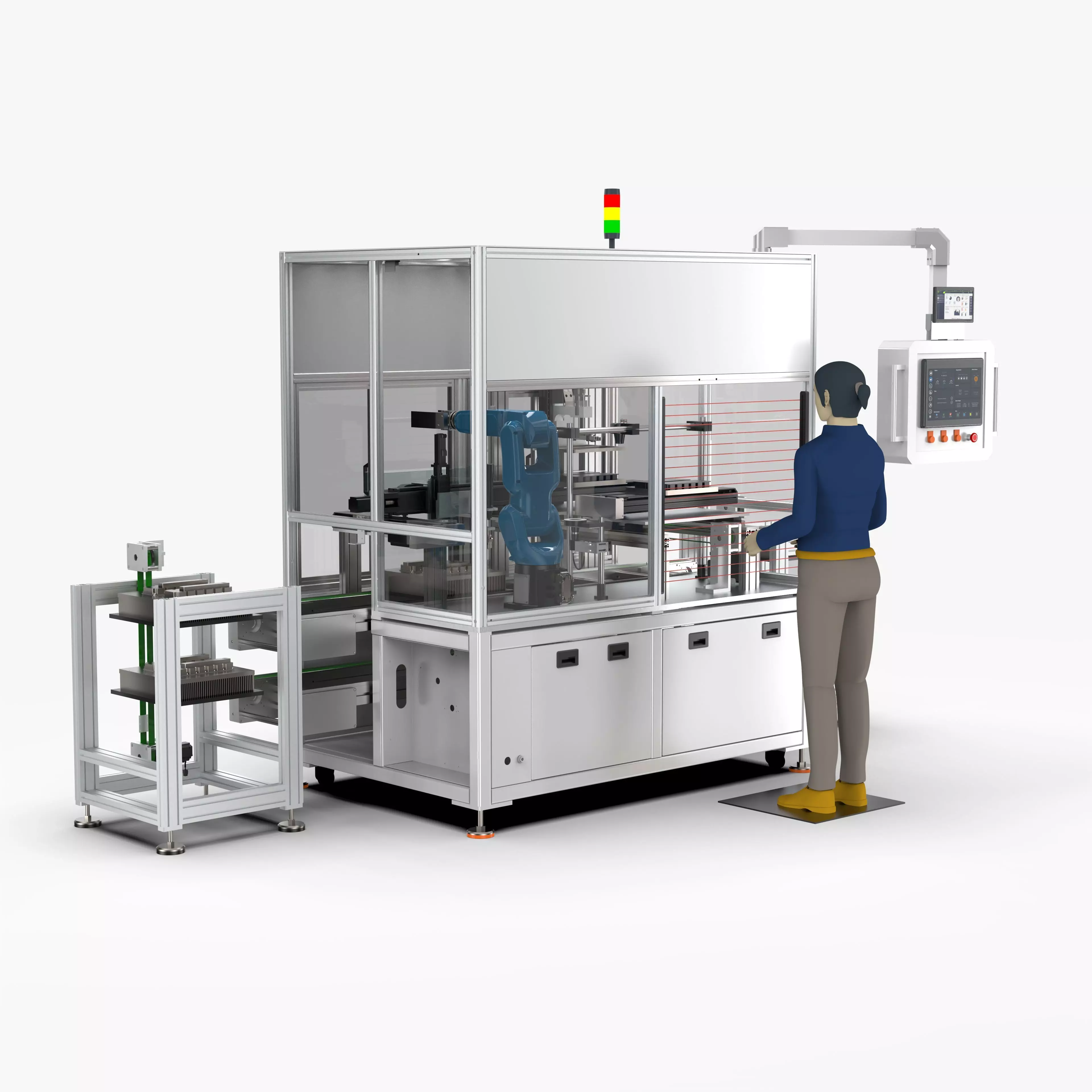 Automatic IGBT Radiator Assembly Machine 3D model_0