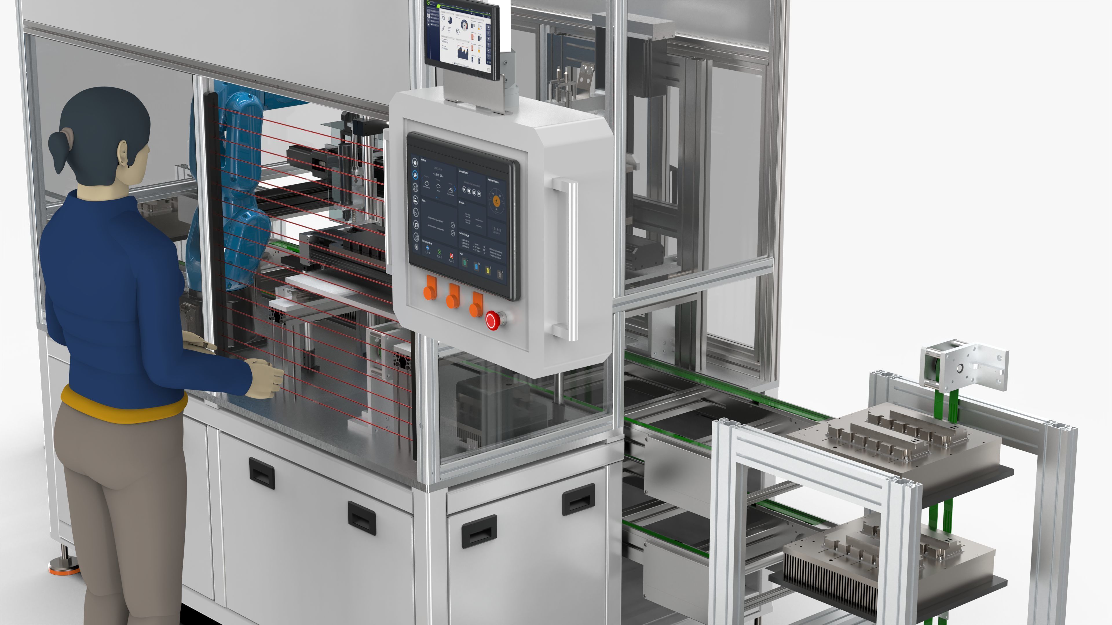 Automatic IGBT Radiator Assembly Machine 3D model_9