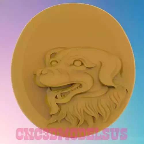  Dog  3D MODEL STL FILE FOR CNC ROUTER LASER