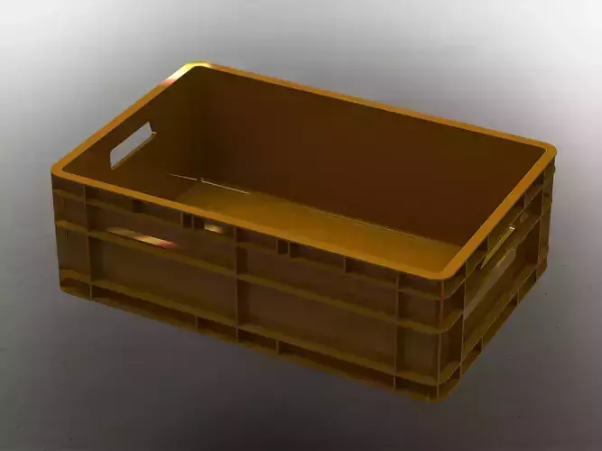 Stackable Storage Box Capacity 40 Liters 3D print model