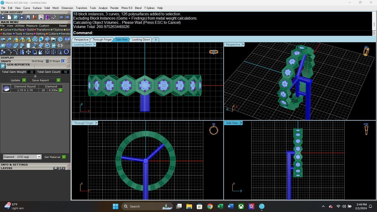 Chaumet Style Ring 3D print model_2