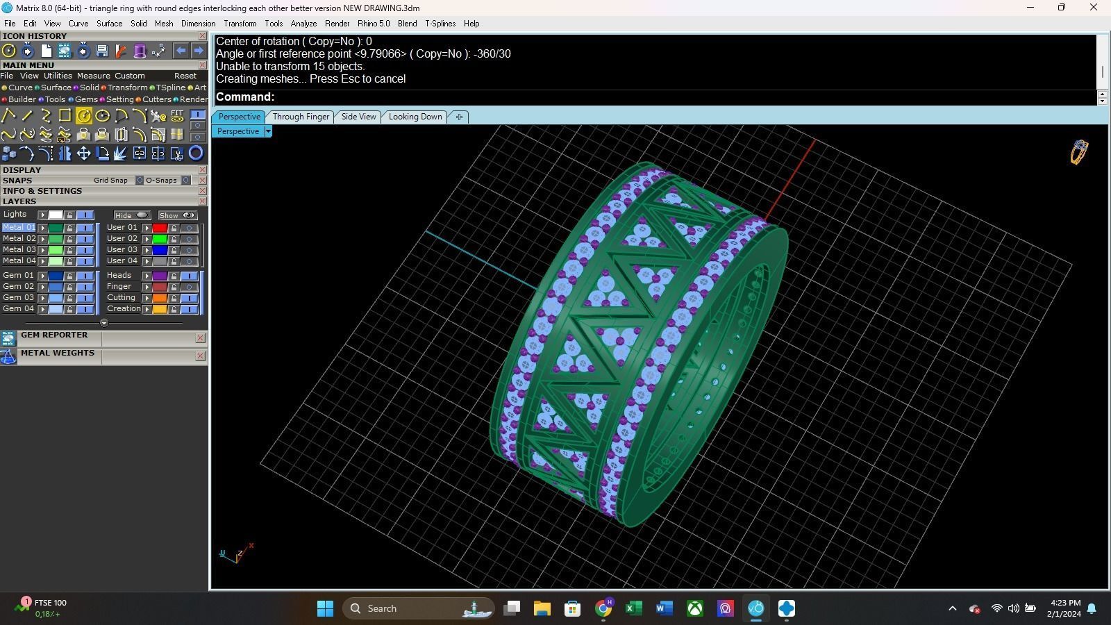 Funky Style Ring 3D print model_5