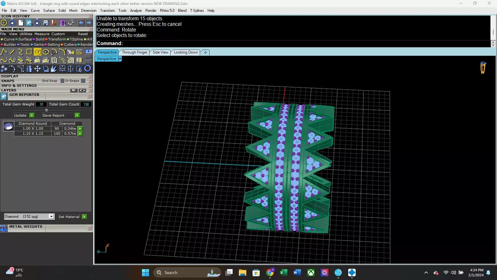 Funky Style Ring 3D print model_0