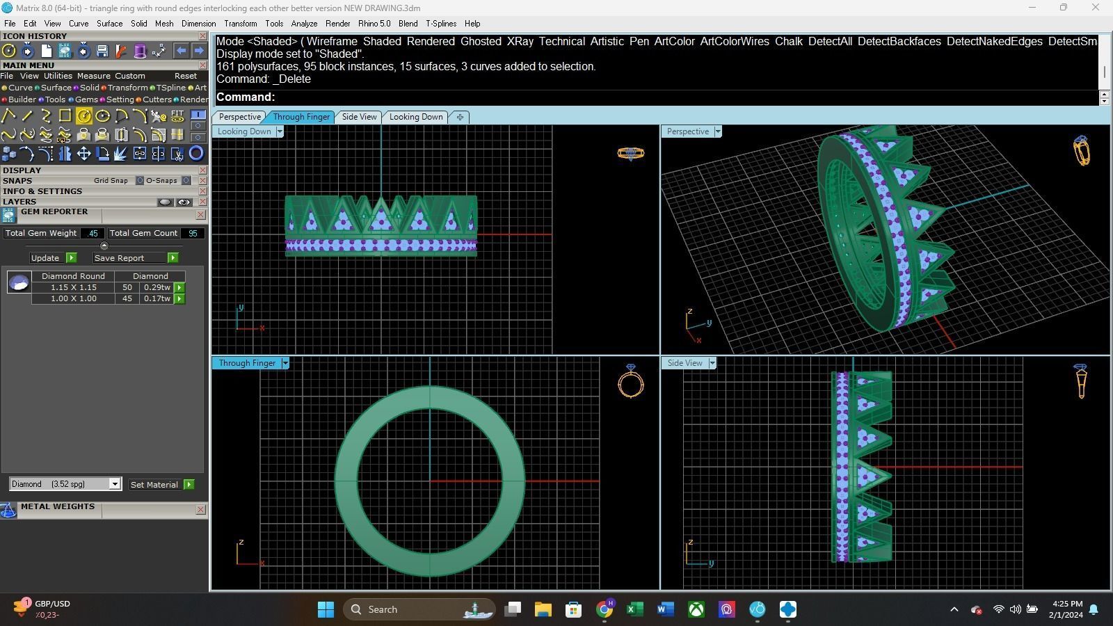 Funky Style Ring 3D print model_2
