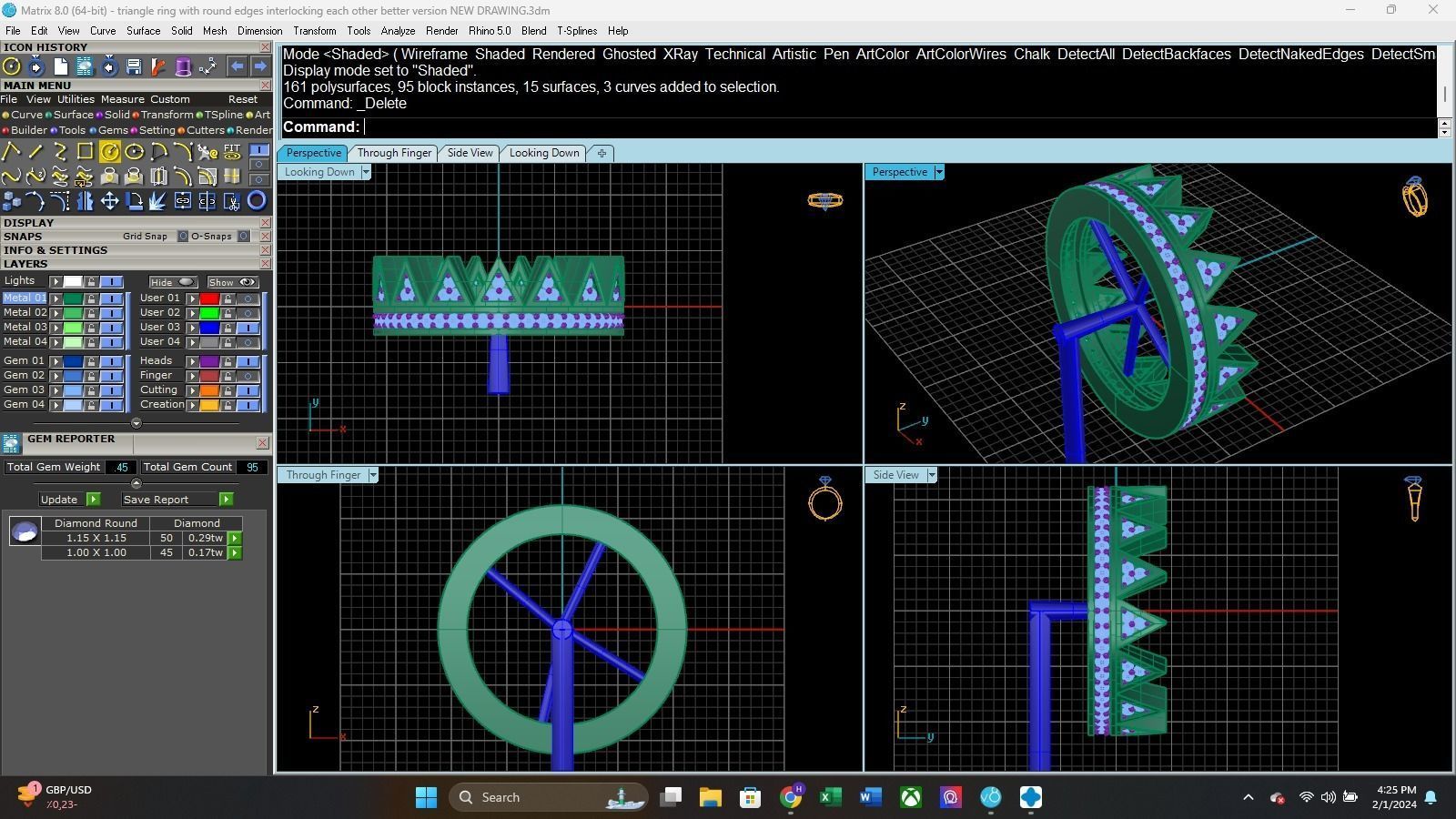 Funky Style Ring 3D print model_6