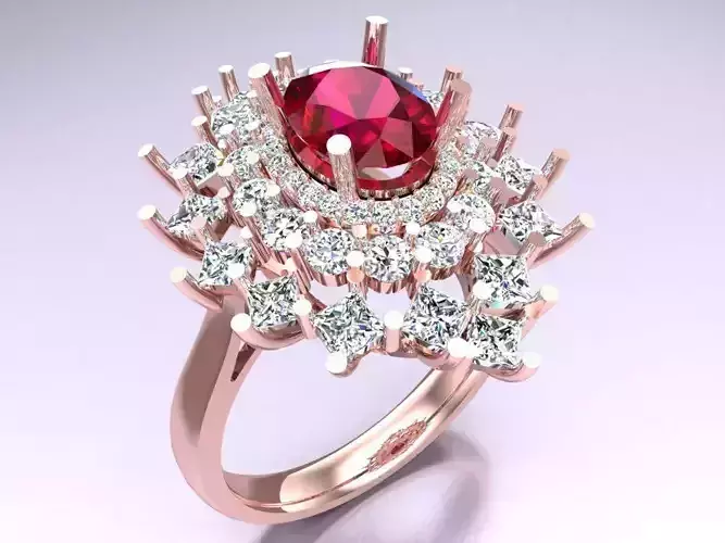 Oval stone ring - Womens  Rings - N132250