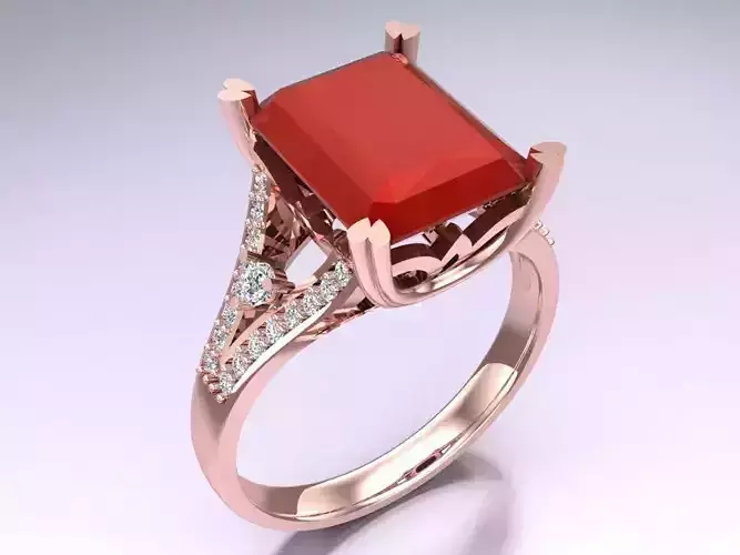 Rectangular Stone Rings - Womens Rings - N132322